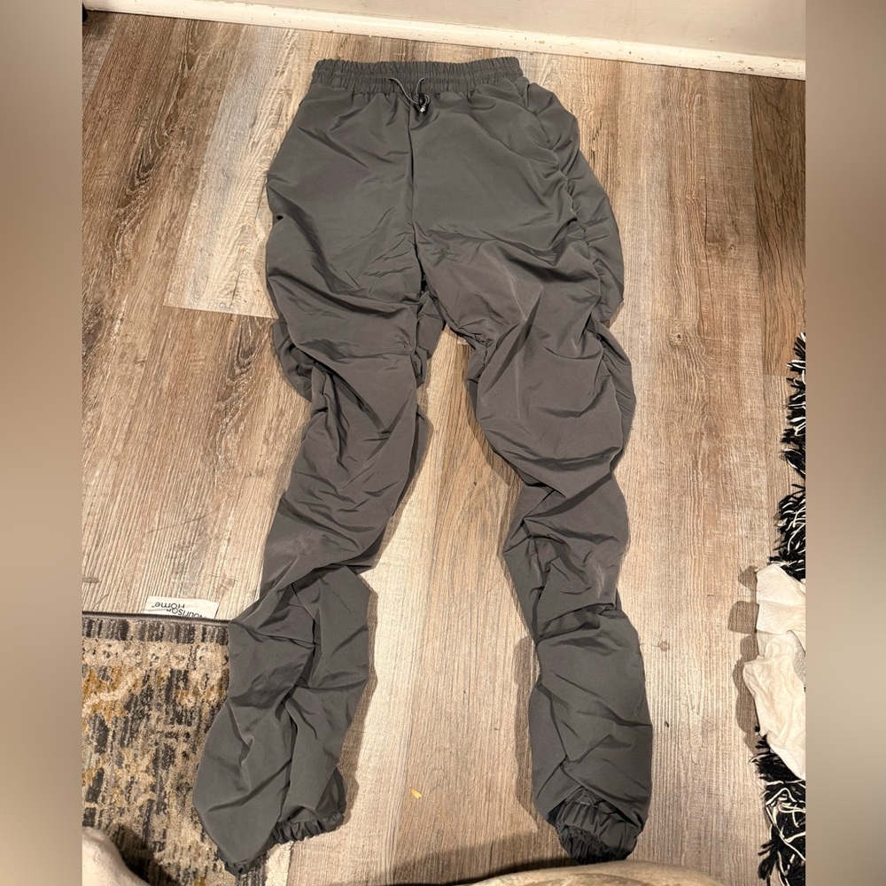 Gray Jogger ruffled Pants